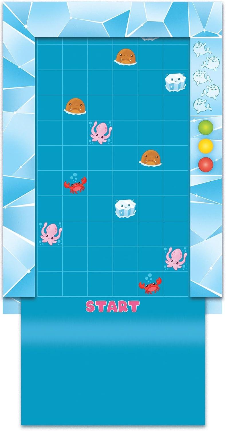 imagePeaceable Kingdom Narwhal Waterfall Cooperative Game Fun Games for Kids Ages 6 and Up FastPaced Kid Board Games Includes Moving Gameboard for Extra Excitement