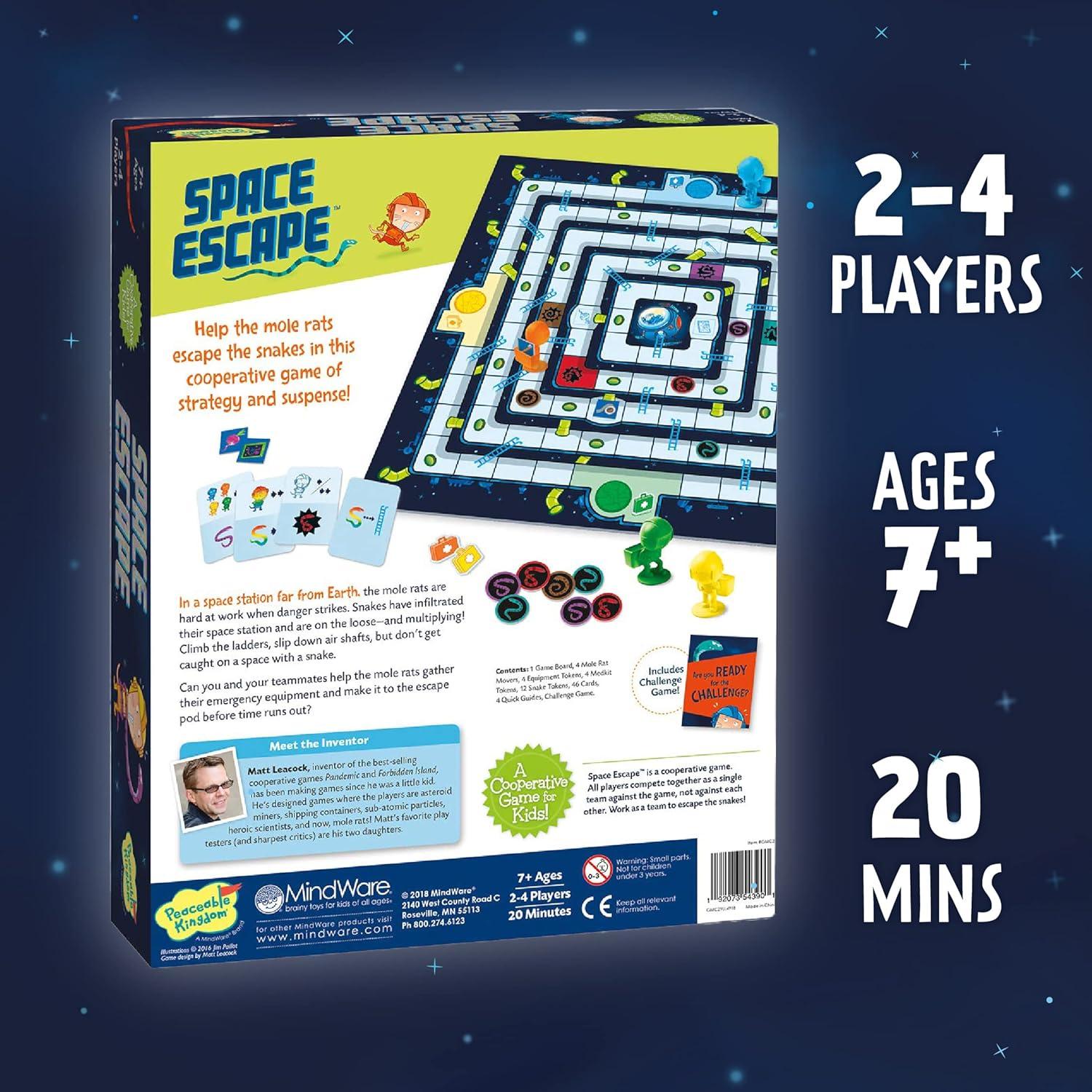 imagePeaceable Kingdom Space Escape Cooperative Strategy Space Adventure Game by The Inventor of Pandemic Use Teamwork to Win Great for Families with Kids Ages 7 ampamp up