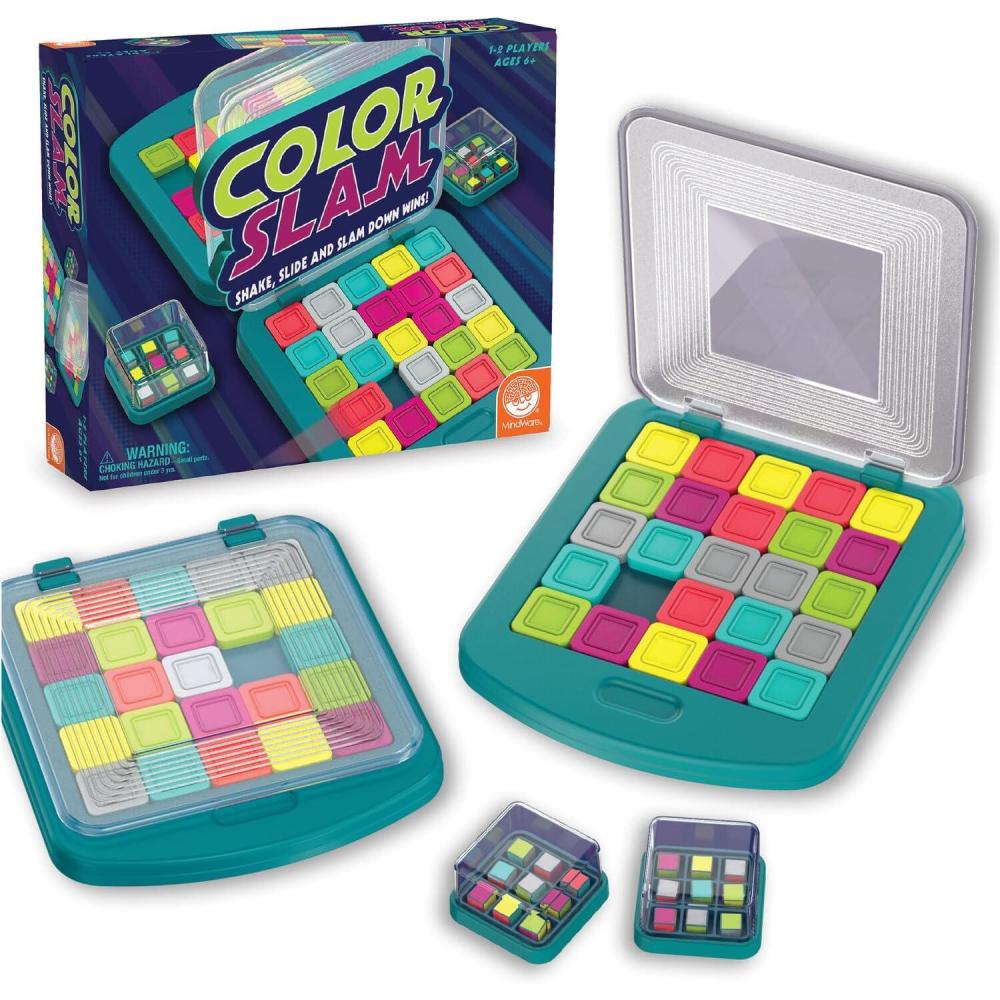 imageMindWare Color Slam Sliding Puzzle Game for 6 Year Olds and Up