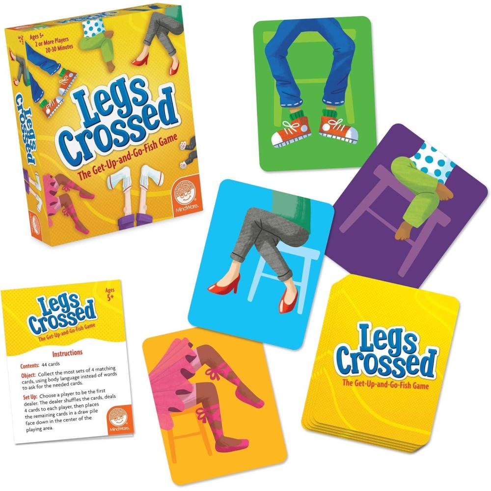 imageMindWare Legs Crossed The Silly GetUp ampamp GoFish Card Game for Kids ampamp Adults