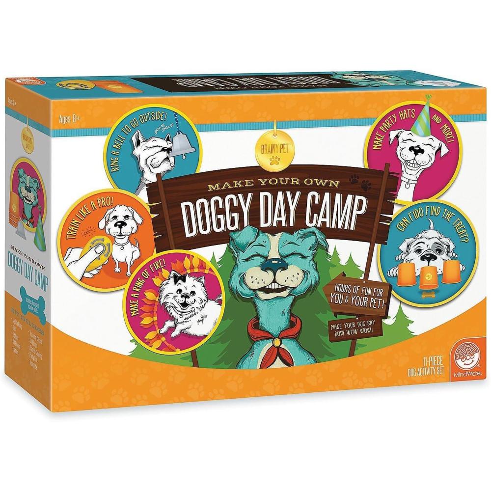 imageMindWare Make Your Own Doggy Day Camp Deluxe Outdoor Activity Kit for Dog Lovers with Many Fun Training ampamp Play Challenges Interactive Bonding Gift for Active Dogs ampamp Their Humans