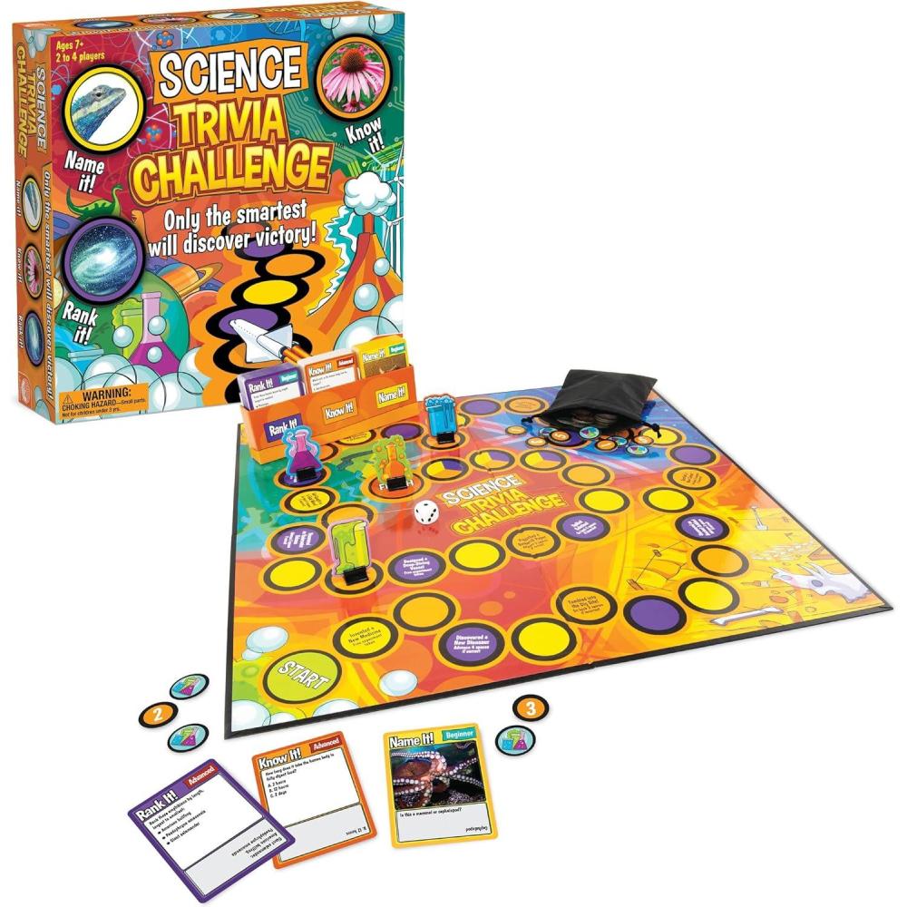 imageMindWare Science Trivia Challenge Game  Educational ampamp Fun Game for Families ampamp Kids Ages 7 ampamp Up