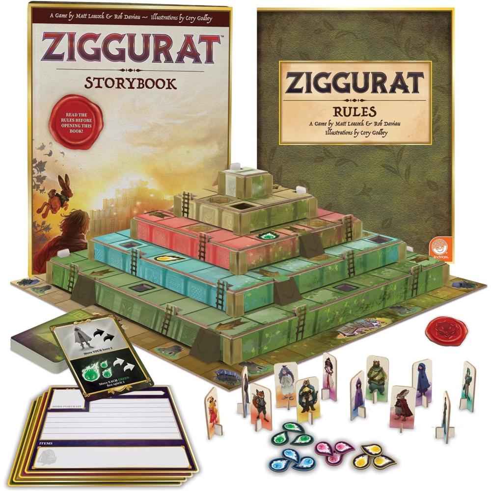 imageMindWare Ziggurat Cooperative Family Legacy Adventure Game by Matt Leacock ampamp Rob Daviau Illustrated by Cory Godbey for Ages 8