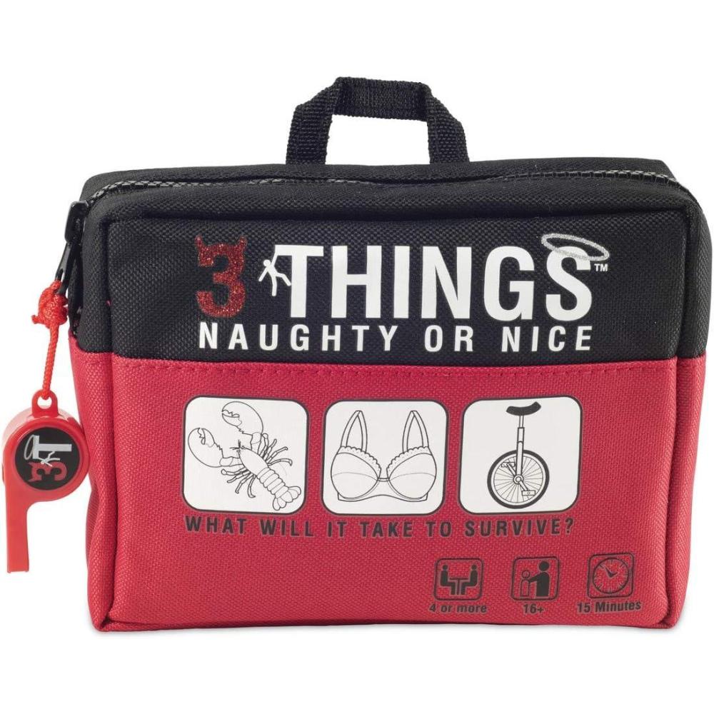 imageShenanigames Adult Party Games 3 Things Naughty ampamp Nice Bring Out The Best ampamp Worst in You Choose Your own Level of NSFW