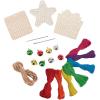 MindWare 12 Days Of Cross Stitch Ornaments Advent Calendar, Wooden Christmas Ornament Craft Kit With Daily Stitch Projects Embroidery Floss Needles Bells, Kids Age 8+, Holiday Countdown Activity