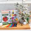 MindWare 12 Days Of Cross Stitch Ornaments Advent Calendar, Wooden Christmas Ornament Craft Kit With Daily Stitch Projects Embroidery Floss Needles Bells, Kids Age 8+, Holiday Countdown Activity
