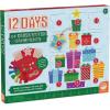 MindWare 12 Days Of Cross Stitch Ornaments Advent Calendar, Wooden Christmas Ornament Craft Kit With Daily Stitch Projects Embroidery Floss Needles Bells, Kids Age 8+, Holiday Countdown Activity
