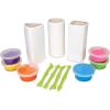 MindWare Clay Magic Vases Kids Crafts – Air-Dry Clay for Kids Ages 8 and Up – Shape and Press 6 Vibrant Colors of Magic Clay to Decorate Sturdy Porcelain Vases – No Glue or Baking Required
