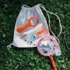 MindWare Lil’ Bug Catcher Tool Set – Bug Catcher Kit for Kids Ages 5 & Up – Includes Backpack, Net, Magnifying Glass, Magnifying Bug Viewer and Tweezers