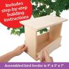 MindWare Make Your Own Bird Feeder Kits for Kids – Build Your Own – Includes 13 Paint Colors and 3 Brushes