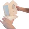MindWare Make Your Own Birdhouse Kit – Wood Art Kit for Kids – Includes Pre-Cut Wood Pieces and Art Supplies to Assemble and Paint Your Own Bird House – Ages 5 and Up