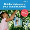 MindWare Make Your Own Birdhouse Kit – Wood Art Kit for Kids – Includes Pre-Cut Wood Pieces and Art Supplies to Assemble and Paint Your Own Bird House – Ages 5 and Up