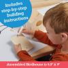 MindWare Make Your Own Birdhouse Kit – Wood Art Kit for Kids – Includes Pre-Cut Wood Pieces and Art Supplies to Assemble and Paint Your Own Bird House – Ages 5 and Up