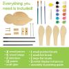 MindWare Make Your Own Bumble Bee Wind Spinner Wood Craft Kit – Build & Decorate for Ages 8 & Up