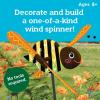 MindWare Make Your Own Bumble Bee Wind Spinner Wood Craft Kit – Build & Decorate for Ages 8 & Up