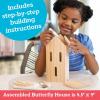 MindWare Make Your Own Butterfly House Kit – Butterfly Craft Kit for Kids Age 5 and Up