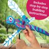 MindWare Make Your Own Dragonfly Wind Spinner Wood Craft Kit – Build & Decorate for Ages 8 & Up