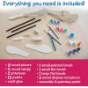 MindWare Make Your Own Dragonfly Wind Spinner Wood Craft Kit – Build & Decorate for Ages 8 & Up