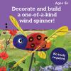 MindWare Make Your Own Ladybug Wind Spinner Wood Craft Kit – Build & Decorate for Ages 8 & Up