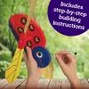 MindWare Make Your Own Ladybug Wind Spinner Wood Craft Kit – Build & Decorate for Ages 8 & Up