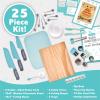 MindWare Playful Chef: Deluxe Charcuterie Kit Real Kids Cooking Set – 25 Kids Cooking Utensils Including Safe Knife Set, Charcuterie Board, Cutting Board – Ages 5+