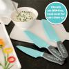Playful Chef: Safety Knife Set for Kids – 3 Knives Plastic Blades with Serrated Edges – Safe for Little Hands, Ages 5 & up – Dishwasher Safe