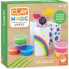 MindWare Clay Magic Vases Kids Crafts – Air-Dry Clay for Kids Ages 8 and Up – Shape and Press 6 Vibrant Colors of Magic Clay to Decorate Sturdy Porcelain Vases – No Glue or Baking Required