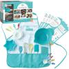 MindWare Playful Chef: Deluxe Cooking set for kids – 22 kid-sized utensils with color-coded measuring tools, 5 healthy recipes & apron – Real cooking lessons for boys & girls – Ages 4 & up