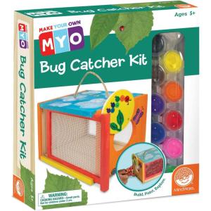 MindWare Make Your Own Bug Catcher Kit for Kids – Includes 12 Paint Colors, Glue, 3 Brushes & Guidebook – DIY Craft for Kids Ages 5+
