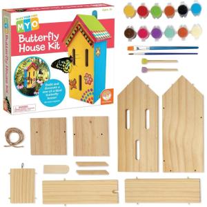 MindWare Make Your Own Butterfly House Kit – Butterfly Craft Kit for Kids Age 5 and Up