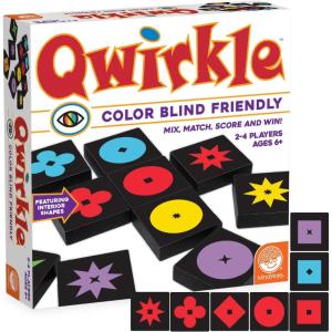 MindWare Qwirkle Color Blind Friendly Family Game Game for Kids and Adults – Fun Family Game Night Game for Concentration and Visual-Thinking Skills – Ages 6+