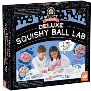 MindWare Science Academy Deluxe Squishy Ball Lab – Includes All Ingredients to Make 10 Squishy Balls – Ages 8 and Up