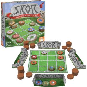MindWare Skor: A Stacking Strategy Board Game for Kids Ages 6 & Up – Family-Friendly, Color-Matching, Shield-Collecting Games for Families & Classrooms – 2 to 4 Players, 30-Min Playtime