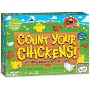 Peaceable Kingdom Count Your Chickens Award Winning Cooperative Counting Game for 2 to 4 Kids Ages 3+(Standard Edition)