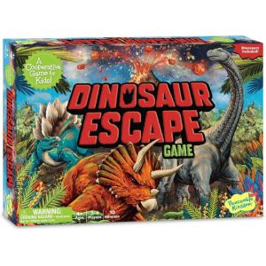 Peaceable Kingdom Dinosaur Escape Cooperative Memory Game of Logic and Luck for 2 to 4 Kids Ages 4+