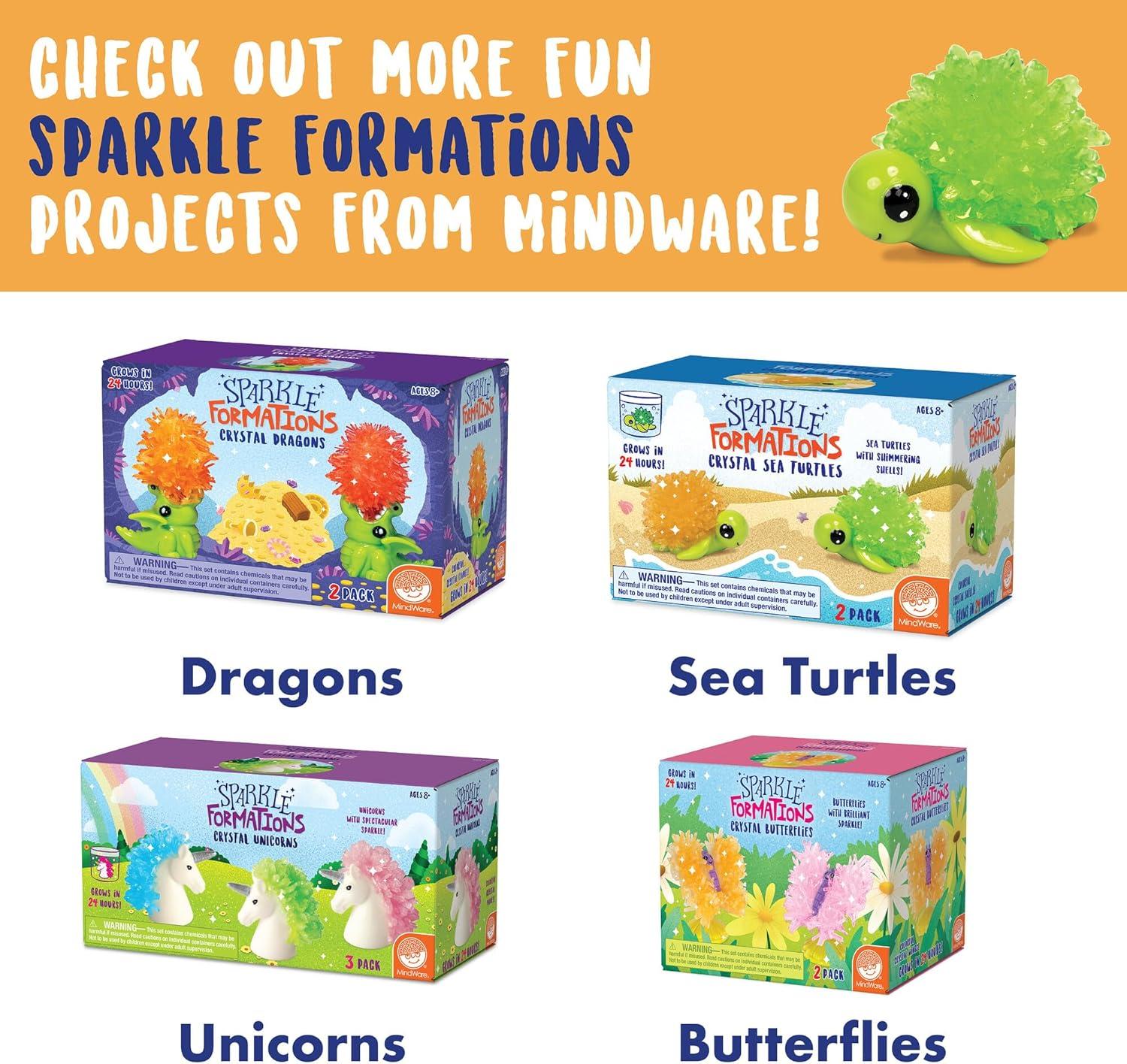 imageMindWare Crystal Growing Kits Hedgehogs Bright Colors Set of 2 Cute DIY Crystal Growing Kits for Kids ampamp Teens Funky mini Science Experiment in an 9pc kit Crystals Grow in 24 Hours