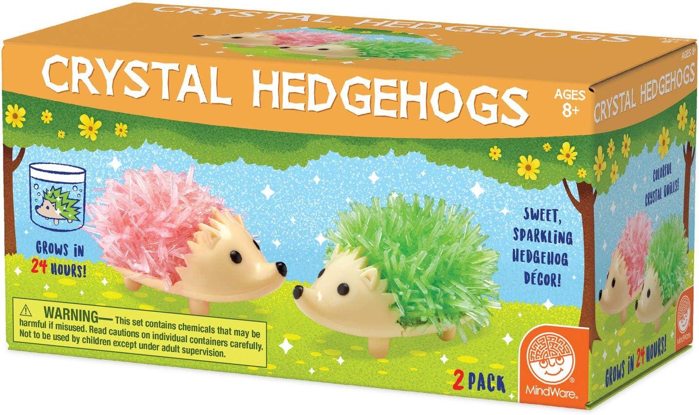 imageMindWare Crystal Growing Kits Hedgehogs Bright Colors Set of 2 Cute DIY Crystal Growing Kits for Kids ampamp Teens Funky mini Science Experiment in an 9pc kit Crystals Grow in 24 Hours