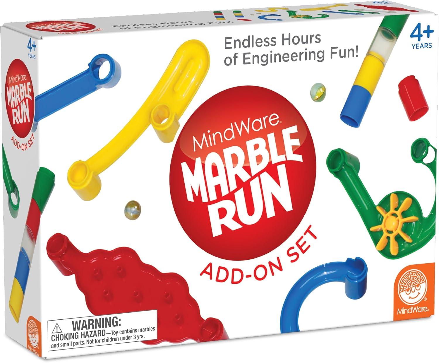 imageMindWare Marble Run Regular AddOn Set Expansion Pack for Marble Run Building Toy 50 Durable Interlocking Pieces Ages 4 and Up