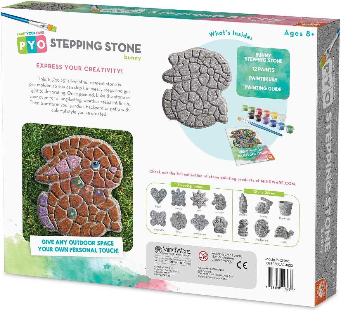 imageMindWare Paint Your Own Stepping Stone Bunny Easter Gift for 8 Year Olds ampamp Up