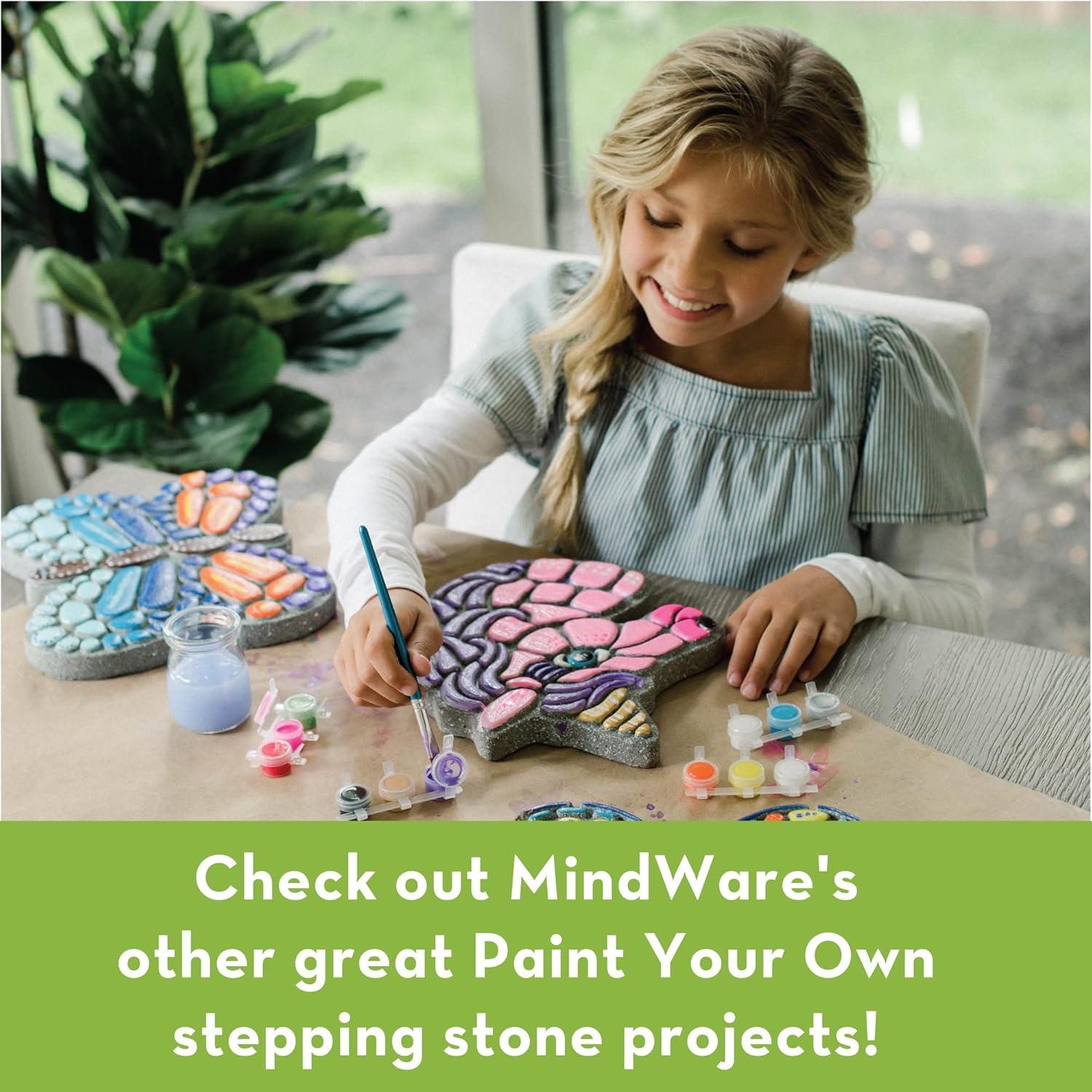 imageMindWare Paint Your Own Stepping Stone Bunny Easter Gift for 8 Year Olds ampamp Up