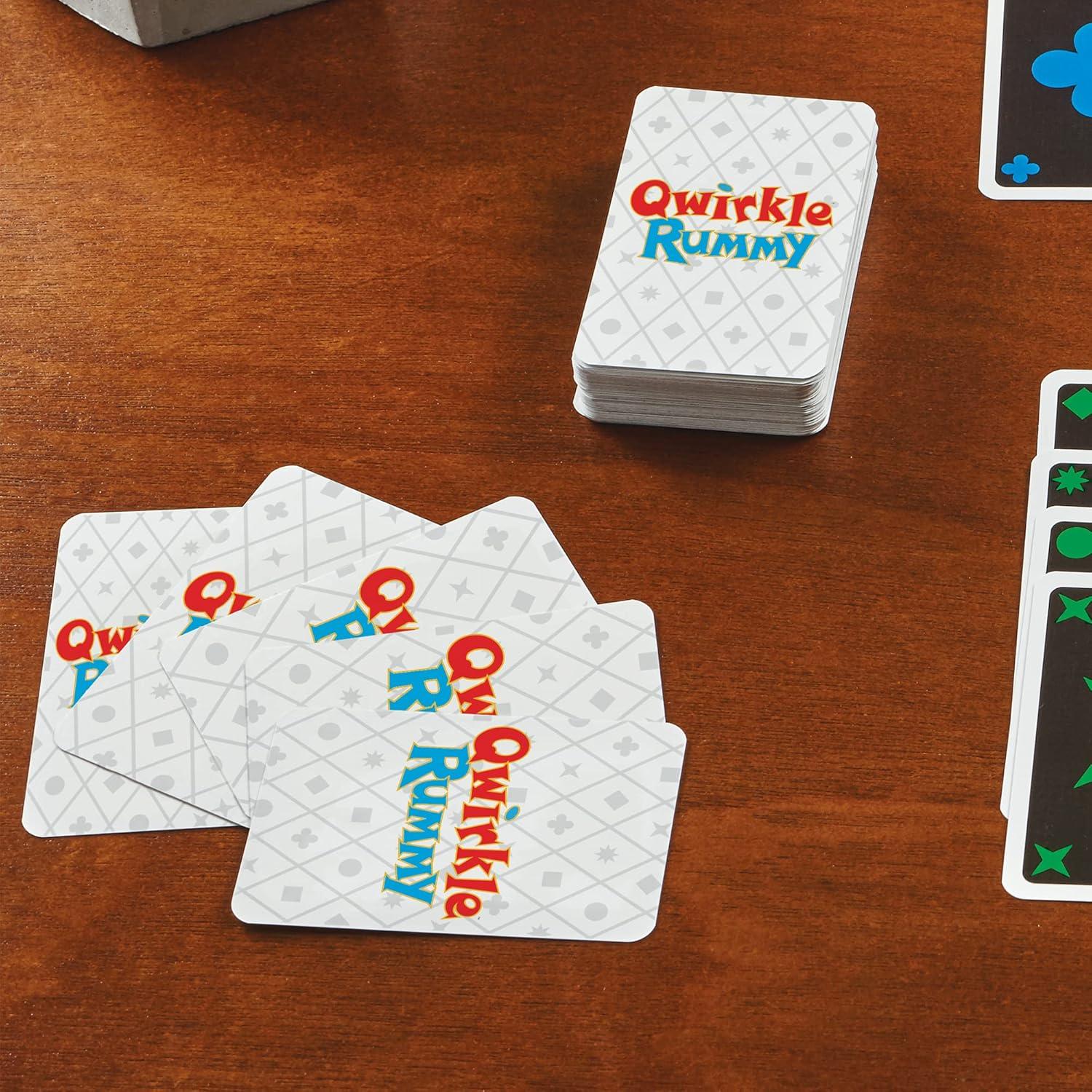 imageMindWare Qwirkle Rummy Card Game Strategy Games for Adults and Family Fun Family Games ampamp Party Games for Adults Match Shapes ampamp Colors Score Qwirkles to Win Ages 8 and Up