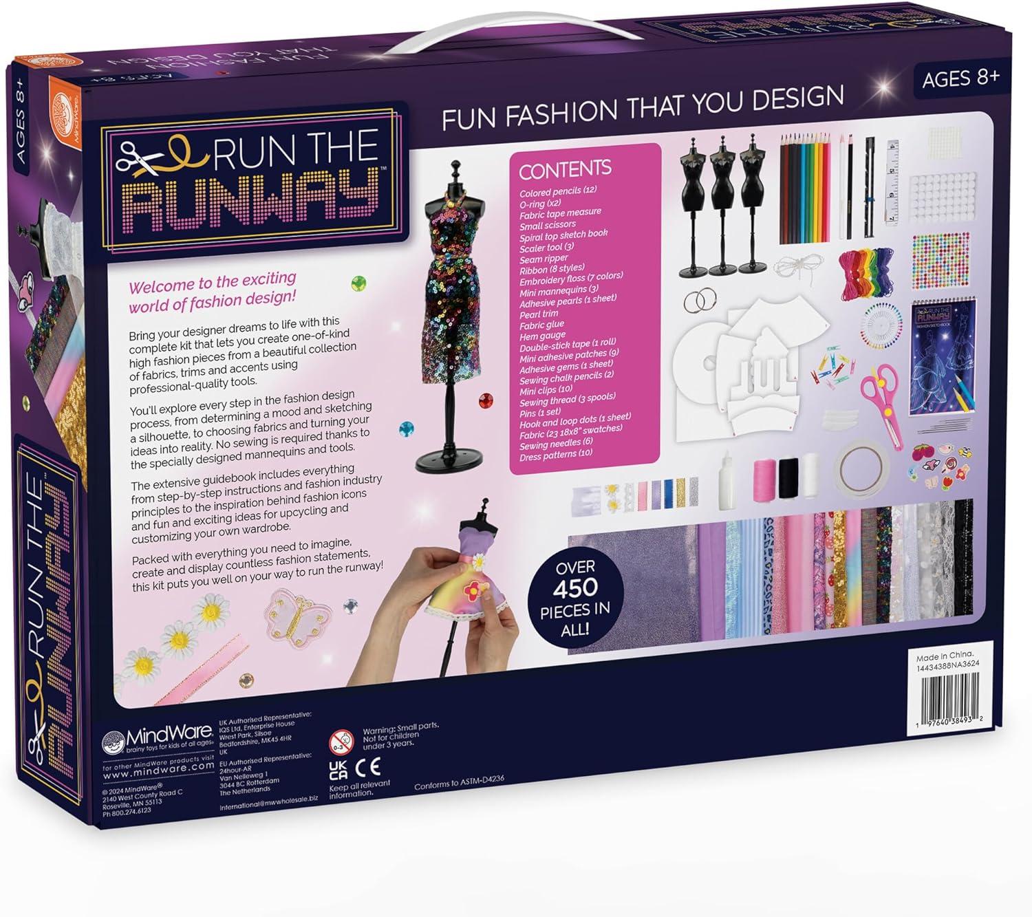 imageMindWare Run The Runway Fashion Design Kit for 8 Year Olds and Up