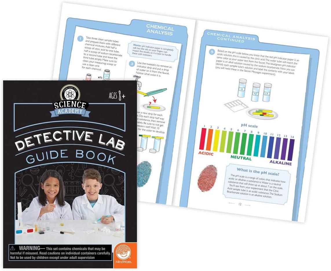 imageMindWare Science Academy Detective lab Science Kits for Kids Age 812 Kids Detective Kit Complete with 7 Forensics and CrimeScene Investigations Ages 8 and Up