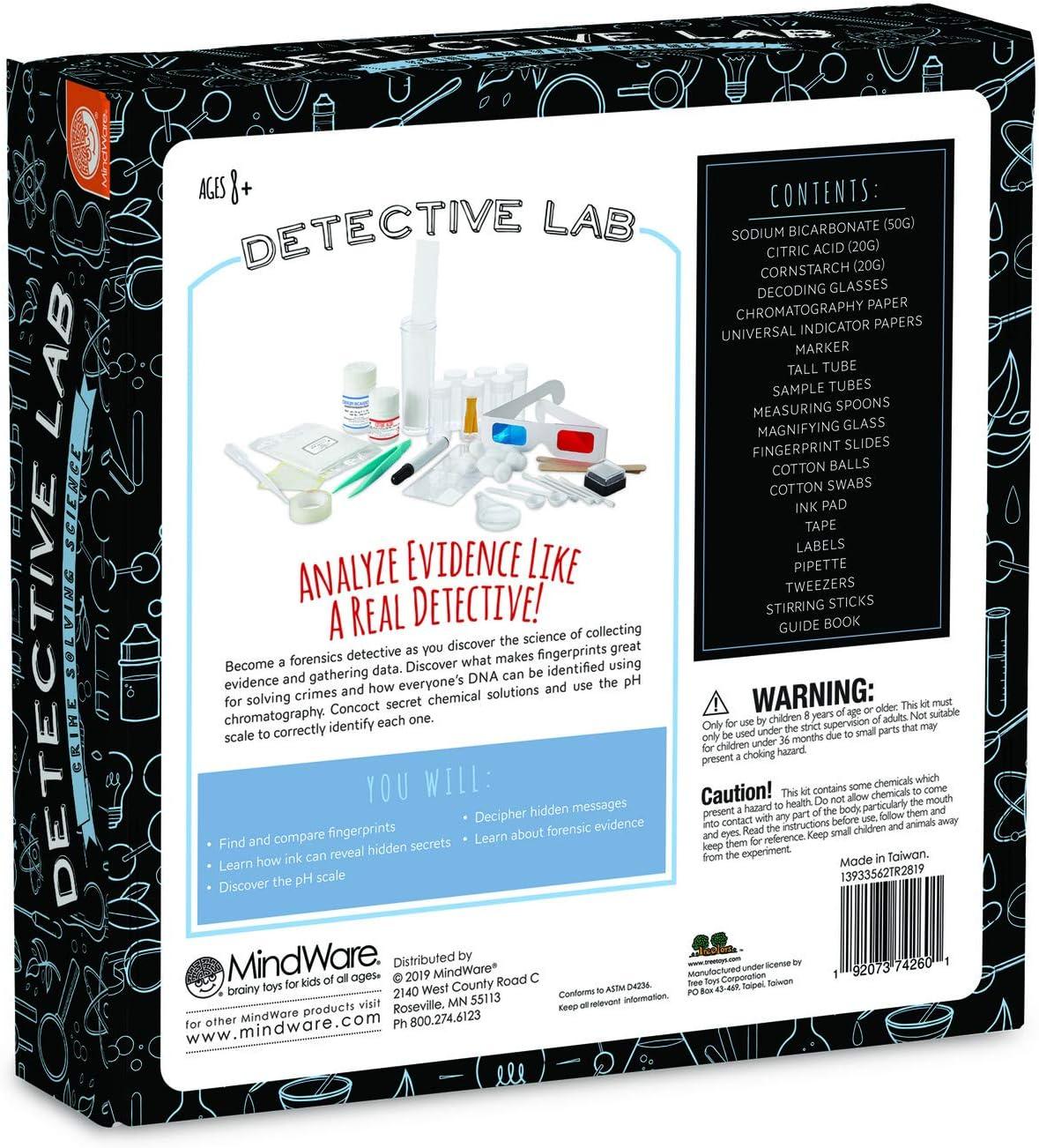 imageMindWare Science Academy Detective lab Science Kits for Kids Age 812 Kids Detective Kit Complete with 7 Forensics and CrimeScene Investigations Ages 8 and Up