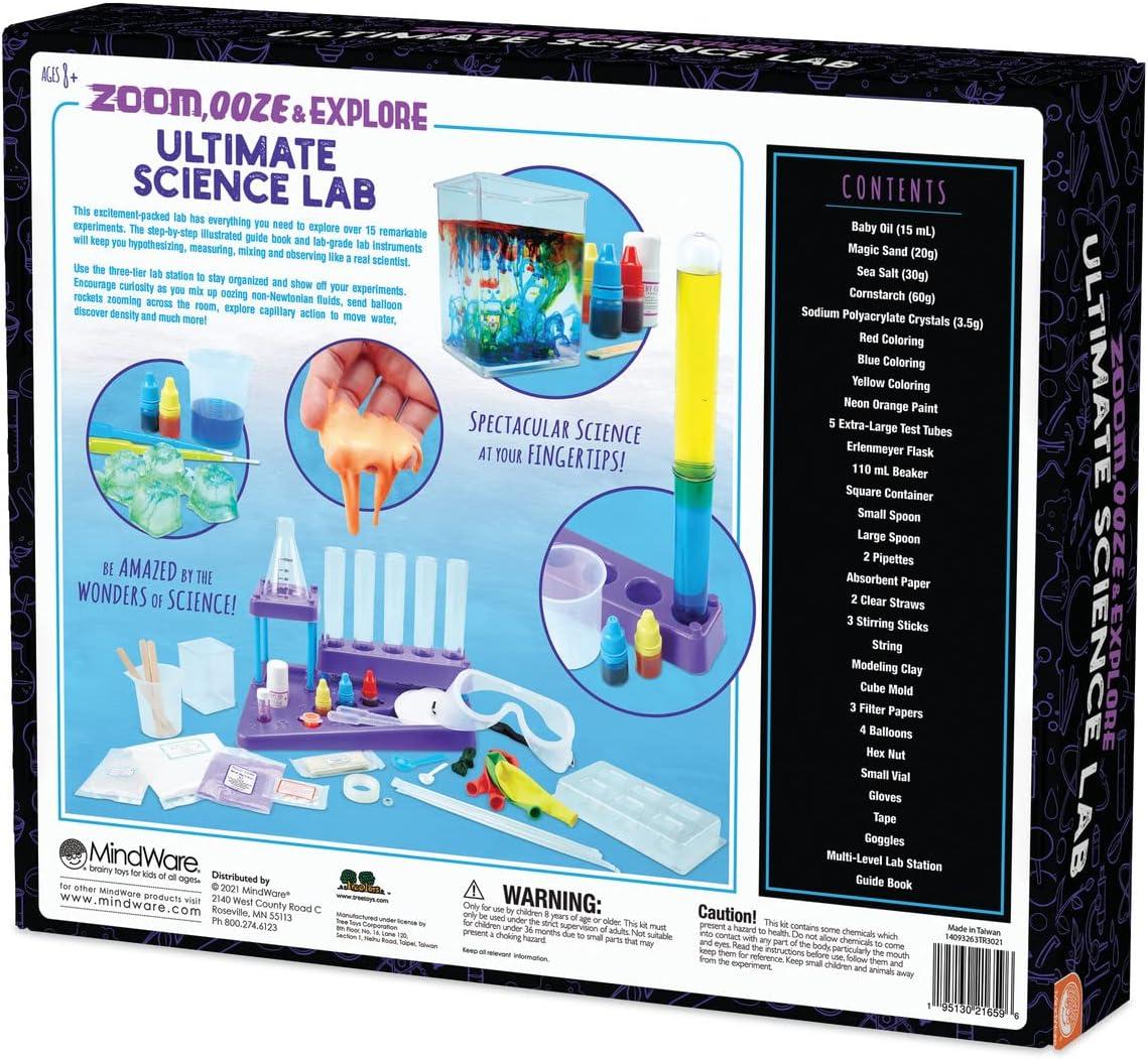 imageMindWare Science Academy Zoom Ooze ampamp Explore Ultimate Lab 15 Amazing Experiments for Teens ampamp Kids Ages 8 ampamp Up Over 40 Experiments with All Ingredients Included