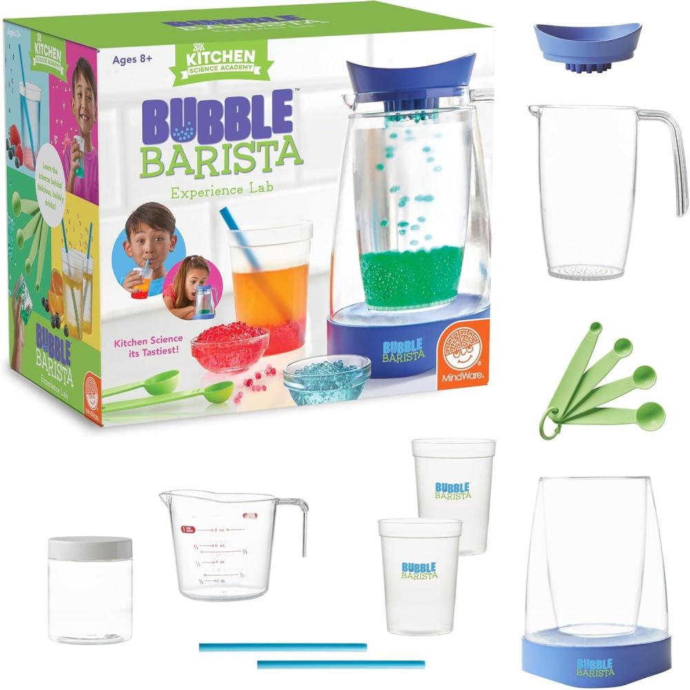 imageMindWare Kitchen Science Academy Bubble Barista Kit Innovative DrinkMaking Kit That Combines Fizzy Magic with Kitchen Science Chemistry Set for Ages 8 and Up
