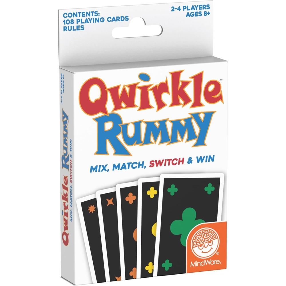 imageMindWare Qwirkle Rummy Card Game Strategy Games for Adults and Family Fun Family Games ampamp Party Games for Adults Match Shapes ampamp Colors Score Qwirkles to Win Ages 8 and Up
