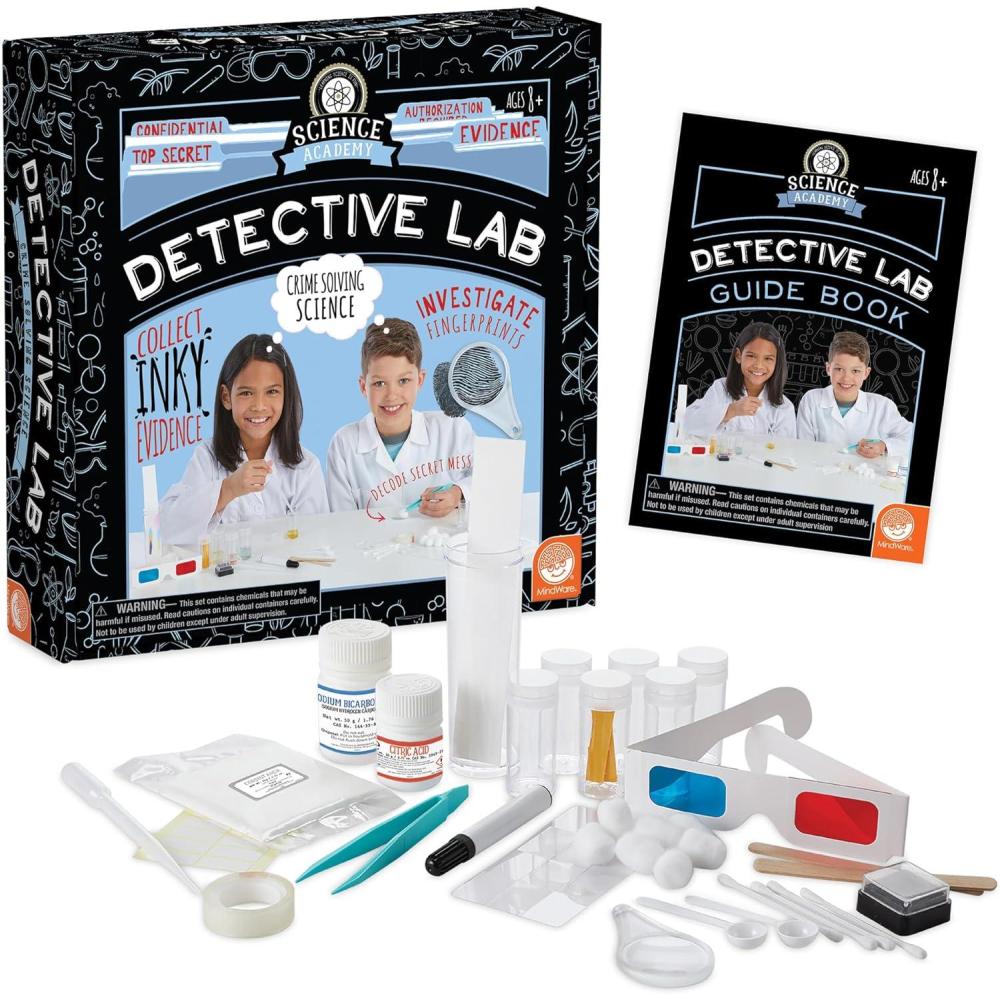 imageMindWare Science Academy Detective lab Science Kits for Kids Age 812 Kids Detective Kit Complete with 7 Forensics and CrimeScene Investigations Ages 8 and Up