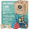 KEVA 63015 Maple 1000 Plank Set with Bin