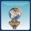 MindWare Gearjits: Globe – Wooden 3D Building Puzzle for Teens & Adults – DIY Construction Model – Fun for Parents Too! – Great STEAM Gifts for Ages 12+